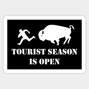 Tourist Season Is Open Sticker